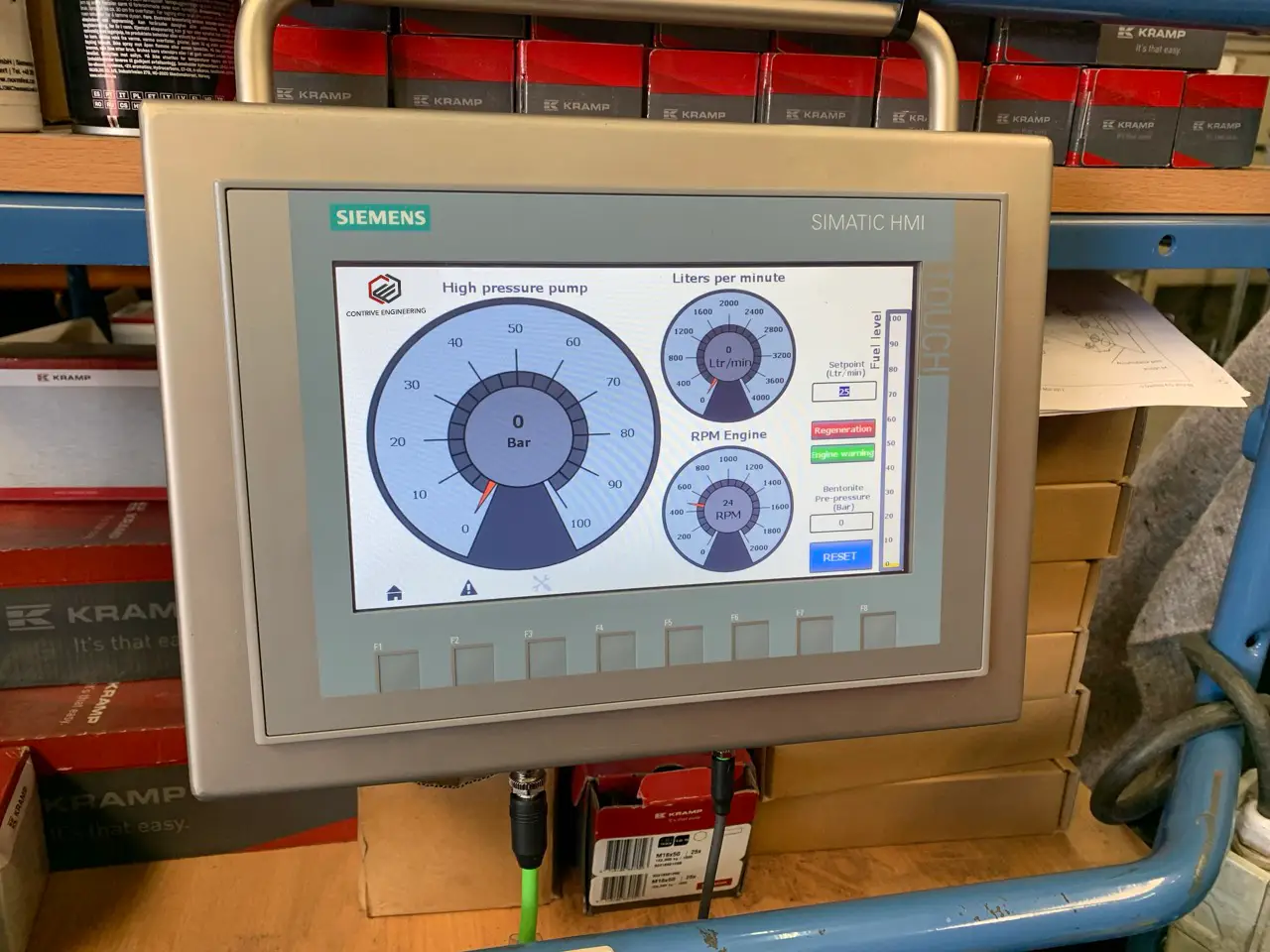 HMI scherm contrive engineering