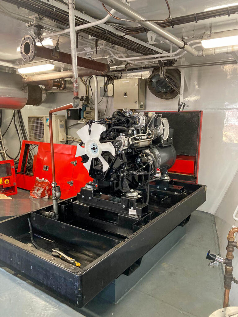 generator inbouwen binnenvaartschip