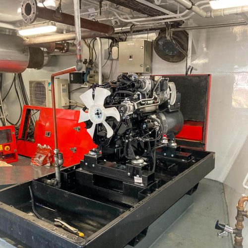 generator inbouwen binnenvaartschip